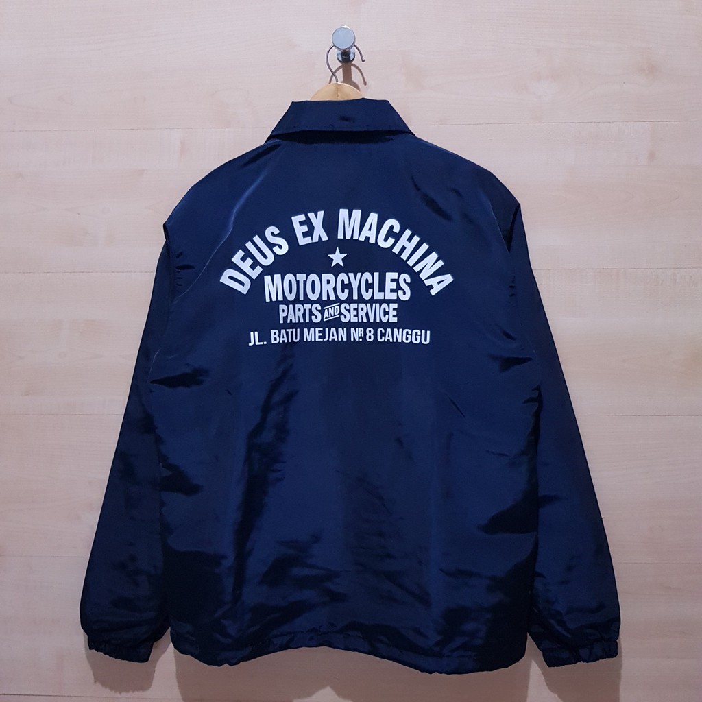 เสื้อกันลม DEUS EX MACHINA KANGU ADDRESS NAVY LOGO COACH JACKET