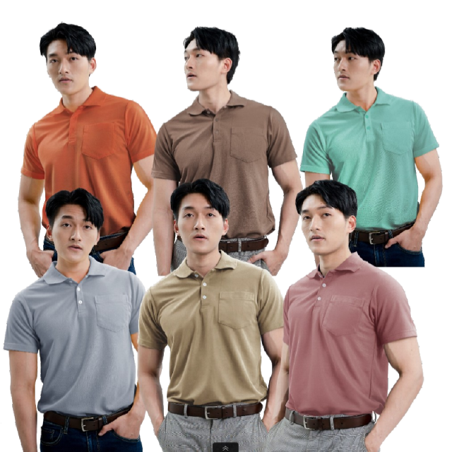 HAPPY TEE ท้าให้ลอง!! เสื้อโปโล สีEarth Tone ทรงสวย มีกระเป๋า ผ้านุ่มไม่ต้องรีดใส่ได้ทั้งชายและหญิง มีถึง 5XL รอบอก 60”