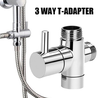 New 3 Way T-adapter G1/2 ABS T-Valve Arm Head Splitter Mount Shower Diverter
