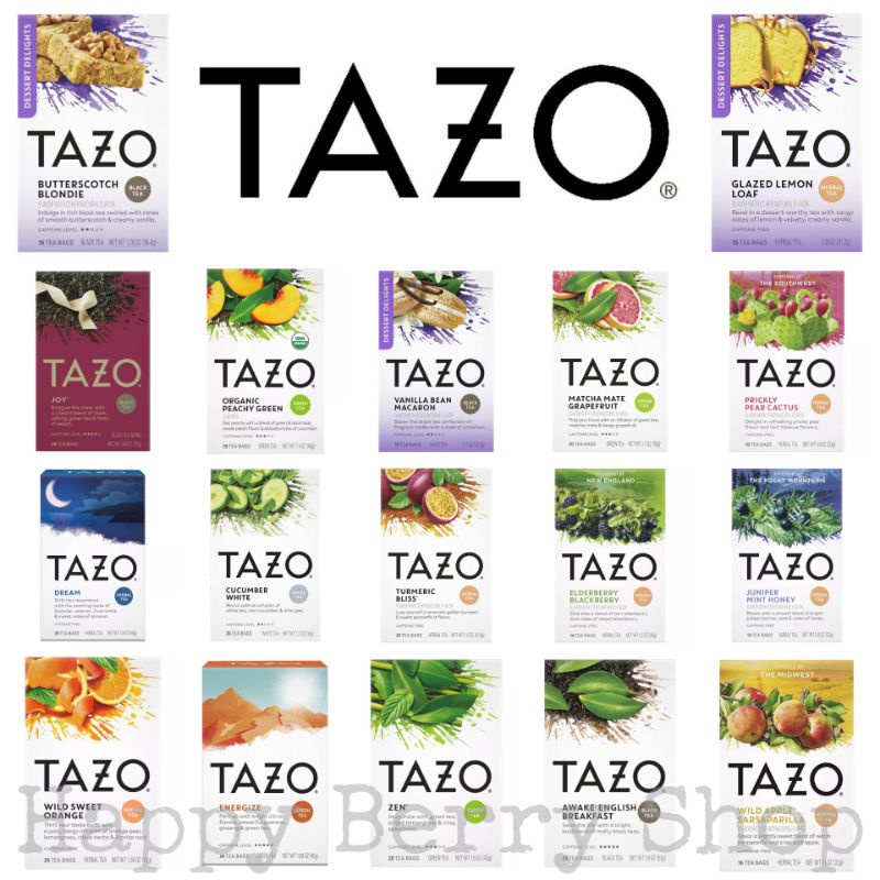 ชา TAZO TEA 25รส ขายแยกซองเลือกรสได้ ชาหลากชนิดรสแปลกใหม่ พร้อมส่ง