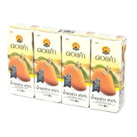 ส่งฟรี  ดอยคำ น้ำมะม่วง98% ขนาด 200ml ยกแพ็ค 4กล่อง DOIKUM MANGO JUICE DOIKHUM     ฟรีปลายทาง