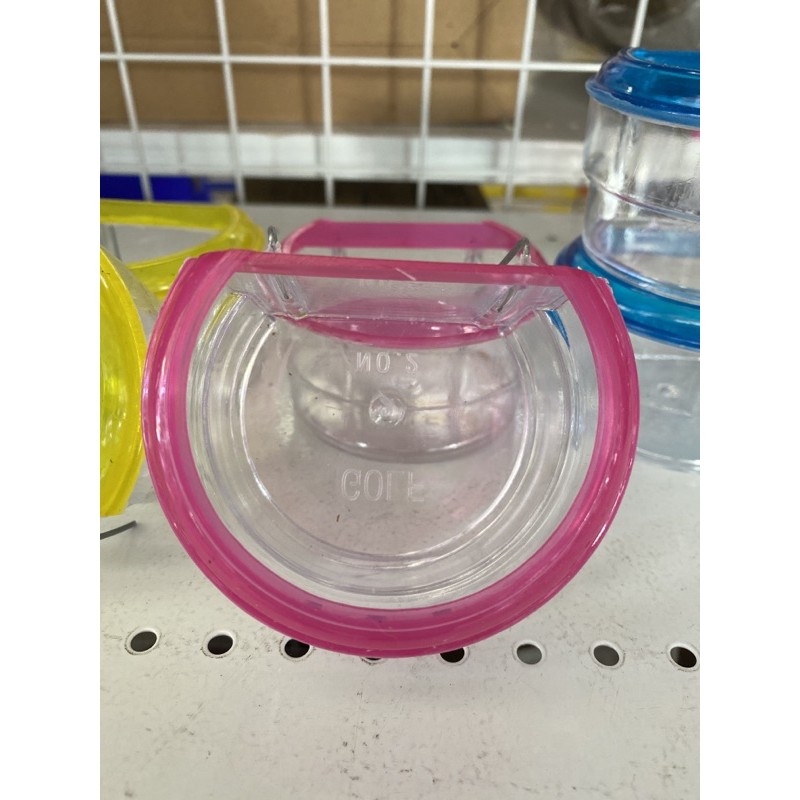 ถ้วยใส่ น้ำ อาหาร นก แบบใส หลายสี - รูปที่ 2