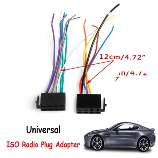 สายไฟ ISO ตัวเมีย สากล รถ 2Din อะแดปเตอร์เชื่อมต่อวิทยุ