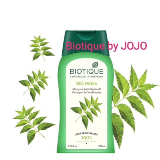 ขจัดรังแคแก้คันศรีษะ​ ด้วยแชมพู​ Biotique BIO NEEM
MARGOSA ANTI DANDRUFF SHAMPOO & Conditioner 200ml