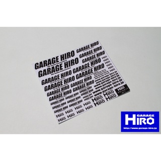 Garage Hiro GHD002 GARAE HIRO Water Decal ver.1 Black (ไม่รวมบอดี้)