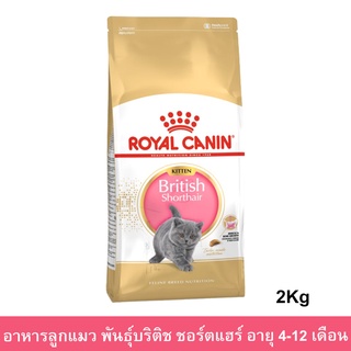 Royal Canin British Shorthair Kitten [2kg] อาหารแมว รอยัลคานิน สูตรลูกแมว บริติช ช็อตแฮร์