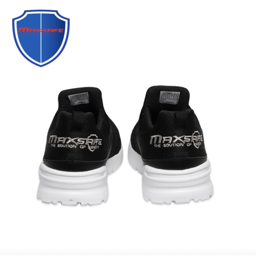 รองเท้าเซฟตี้ ชนิดสวม(Slip On)  สีดำ MAXSAFE รุ่น  SP15271