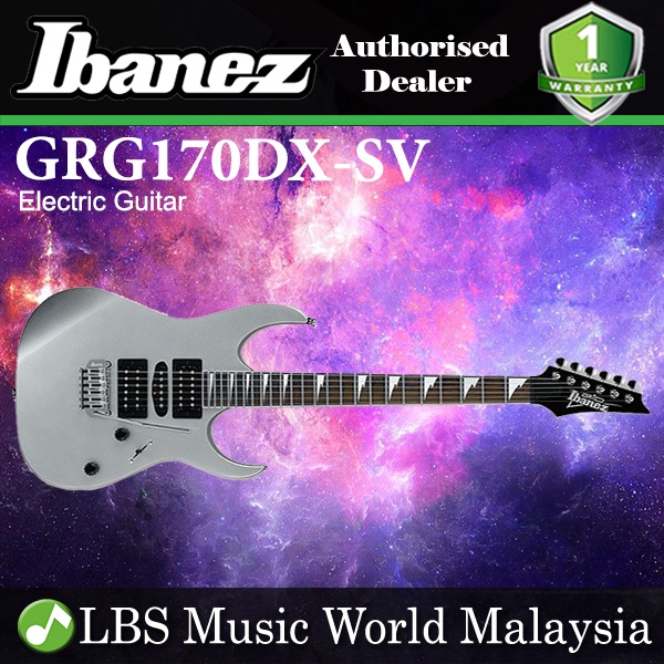 Ibanez Gio GRG170DX-SV Basswood Body พร้อมกีตาร์ไฟฟ้า Tremolo สีเงิน (GRG170DX SV)