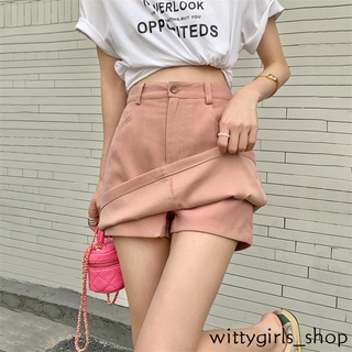 Wittygirls-shop_ กระโปรงทรงเอ ผ้าฝ้าย เอวสูง รัดรูป แฟชั่นฤดูร้อน สําหรับผู้หญิง