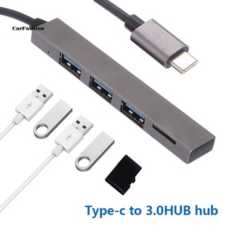 Cafs4 in 1 อะแดปเตอร์ฮับ USB 3.1 Type-C เป็น USB 3.0 TF สําหรับ MacBook Pro Air