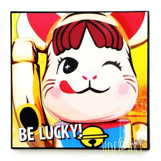 Bearbrick Peko Maneki Neko มาเนกิเนโกะ แมวกวัก Lucky Cat แบบริค การ์ตูน cartoon รูปภาพ​ติด​ผนัง​ pop art ของขวัญ กรอบรูป