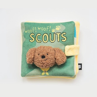 Bite Me Woof Woof Scout Book Nosework Toy ของเล่นสุนัขซ่อนขนมฝึกทักษะ