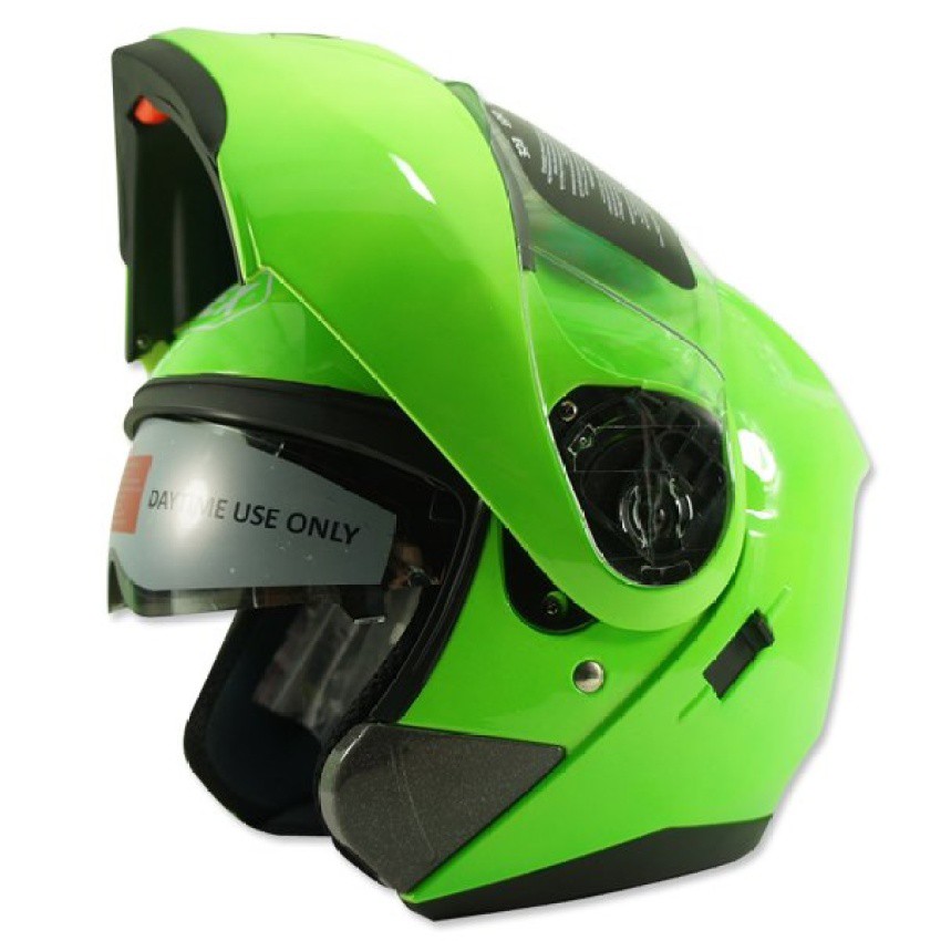 INDEX หมวกกันน๊อค ENZO หน้ากาก 2 ชั้น + เปิดคาง (สีเขียว)