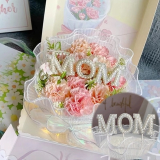 ท็อปเปอร์ Happy Mother  S Day Pearl สําหรับตกแต่งเค้กวันเกิด