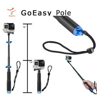 19 inch/49cm GoPro Selfie stick Handheld Monopod GoEasy Pole GoPro Selfie stick 19นิ้ว/49ซม. มือถือ Monopod GoEasy Pole