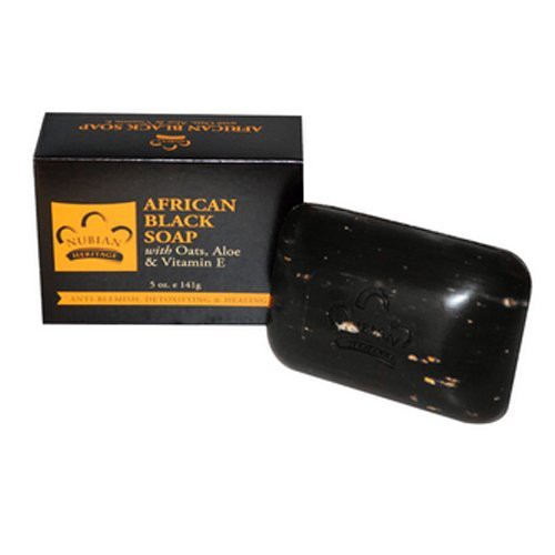 Nubian Heritage, African Black Soap Bar, 5 oz (141 g)