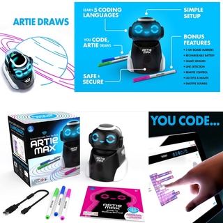 Educational Insights Artie Max the Coding, Drawing Robot, STEM Toy