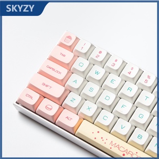 131 คีย์ Macaron Keycap XDA Profile น่ารัก PBT DYE-SUB Keycap สำหรับ Cherry MX Switch แป้นพิมพ์เครื่องกล