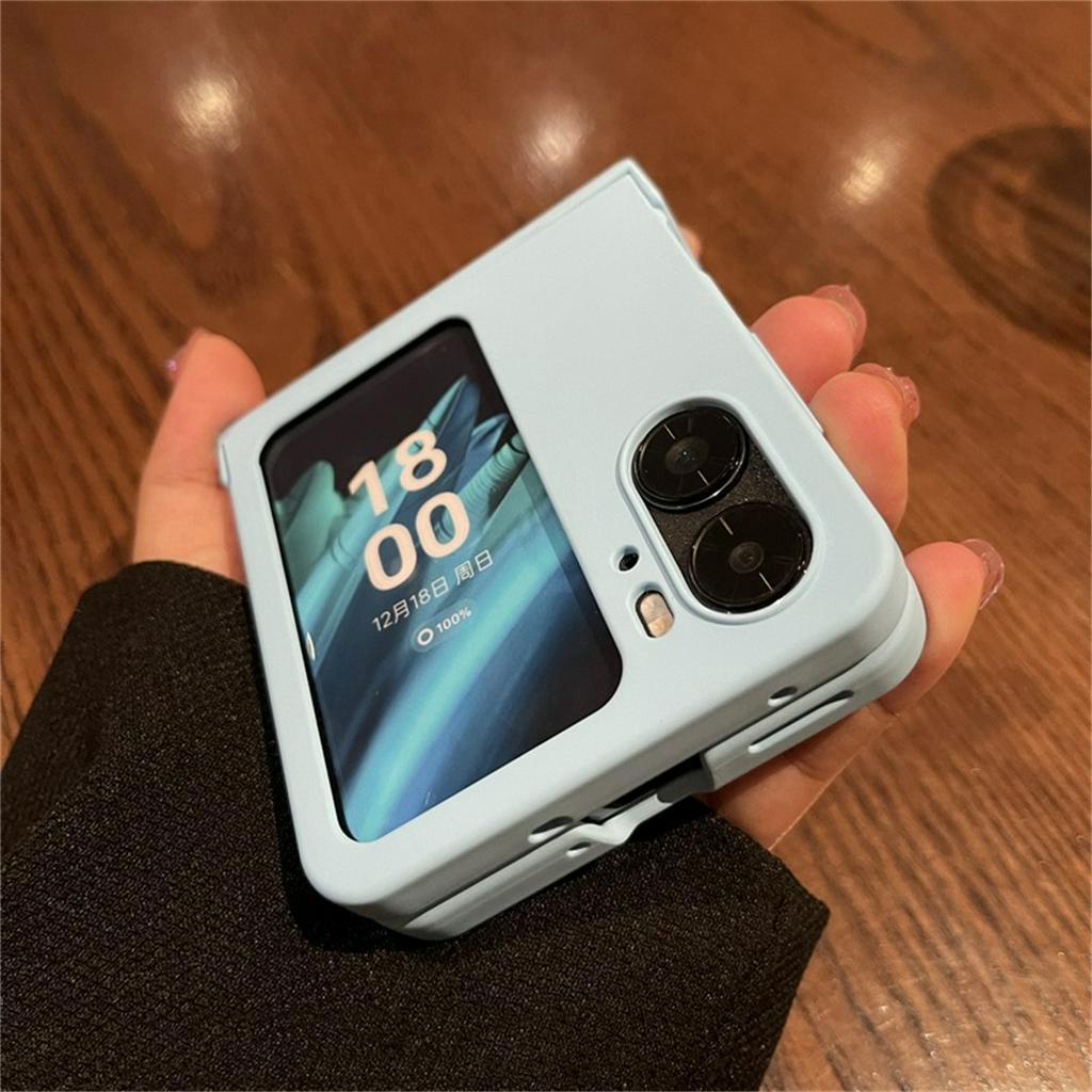 เคสโทรศัพท์มือถือ แบบฝาพับ กันกระแทก สีแคนดี้ หรูหรา เรียบง่าย สําหรับ OPPO Find N3 Flip findn2 Flip Find N2 ราคา ถูกที่สุด ดีลบีเคเค แกลเลอรีภาพที่ 7