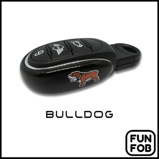 กรอบกุญแจโลหะเข้ารูปแต่ง แบบ Slim ลาย หมาบลูด็อก (Bulldog)  [สำหรับ Gen3 NEW MINI รุ่น F54/F55/F56/F57/F60]