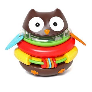 Skip Hop ของเล่นลายนกฮูกสำหรับเด็ก Explore&amp;More : Rocking Owl Stacker (สินค้าพร้อมส่ง)