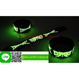 Escape The Fate ขายริสแบนด์เรืองแสง  ETF215GA Wristband สายรัดข้อมือวงร็อค