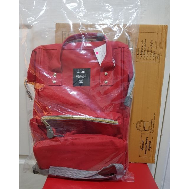 Anello กระเป๋าเป้สะพายหลัง Regular Backpack สีแดง (ของใหม่)