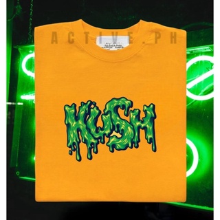 เสื้อคู่รัก เสื้อคนอ้วนผญ เสื้อครอปสายฝอ - เสื้อสุนทรียศาสตร์ KUSH/เสื้อยืดสไตล์มินิมอลไซส์ Unisex