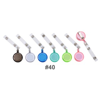 คลิปหนีบป้าย โยโย่ #40/คละ 6 สีใส