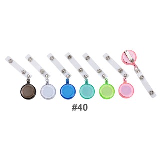 คลิปหนีบป้าย โยโย่ #40/คละ 6 สีใส