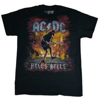 HH เสื้อวง ACDC Hells Bells ลิขสิทธิ์แท้ ปี 2016 เสื้อยืดคอกลม