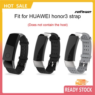 สายนาฬิกาข้อมือ TPU กันน้ํา แบบเปลี่ยน สําหรับ Huawei Honor 3 Smart Bracelet ZNSH