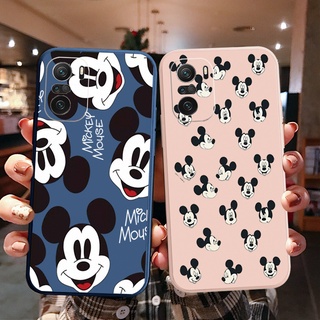 เคสโทรศัพท์มือถือ ทรงสี่เหลี่ยม ลายมิกกี้เมาส์ สําหรับ Xiaomi Redmi Note 10 Pro 9S 9A POCO X3 NFC M3 Pro 5G