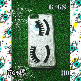 ลดราคาพิเศษ เคสกากเพชรรูปตาสำหรับไอโฟน6/6S พร้อมส่ง ราคา 110 บาทส่งฟรี