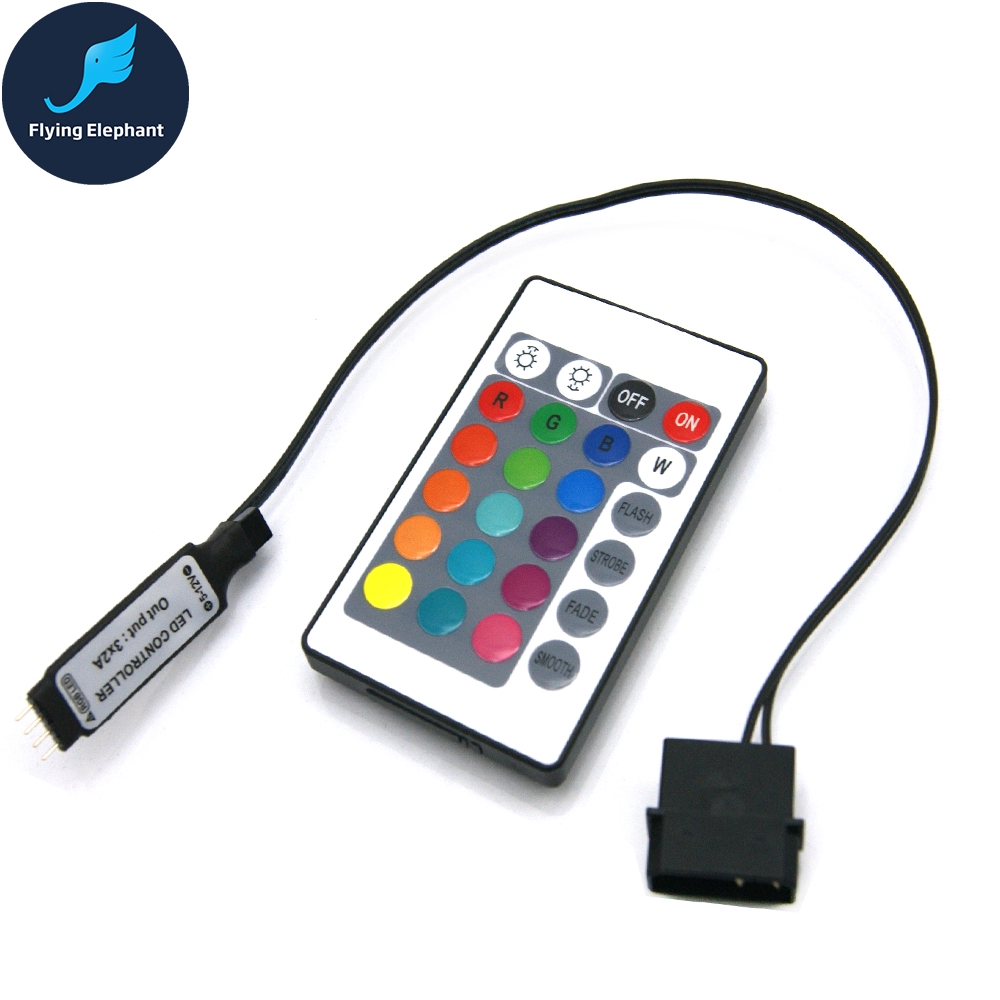 RGB Controller RF For Case LED Lighting 3Pin 5V or 4Pin 12V RGB AURA ...