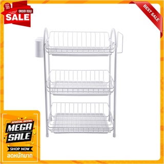 ชั้นคว่ำจานลวดเคลือบ 3 ชั้น EKONO 913 ชั้นวางของในครัว 3-TIER DISH RACK HC/EKONO 913 WHITE