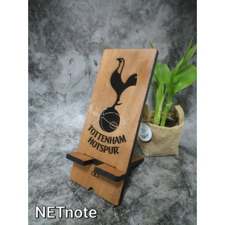 ที่วางโทรศัพท์ไม้ ลายทีมสเปอร์ส Tottenham Hotspur Wooden Phone Stand