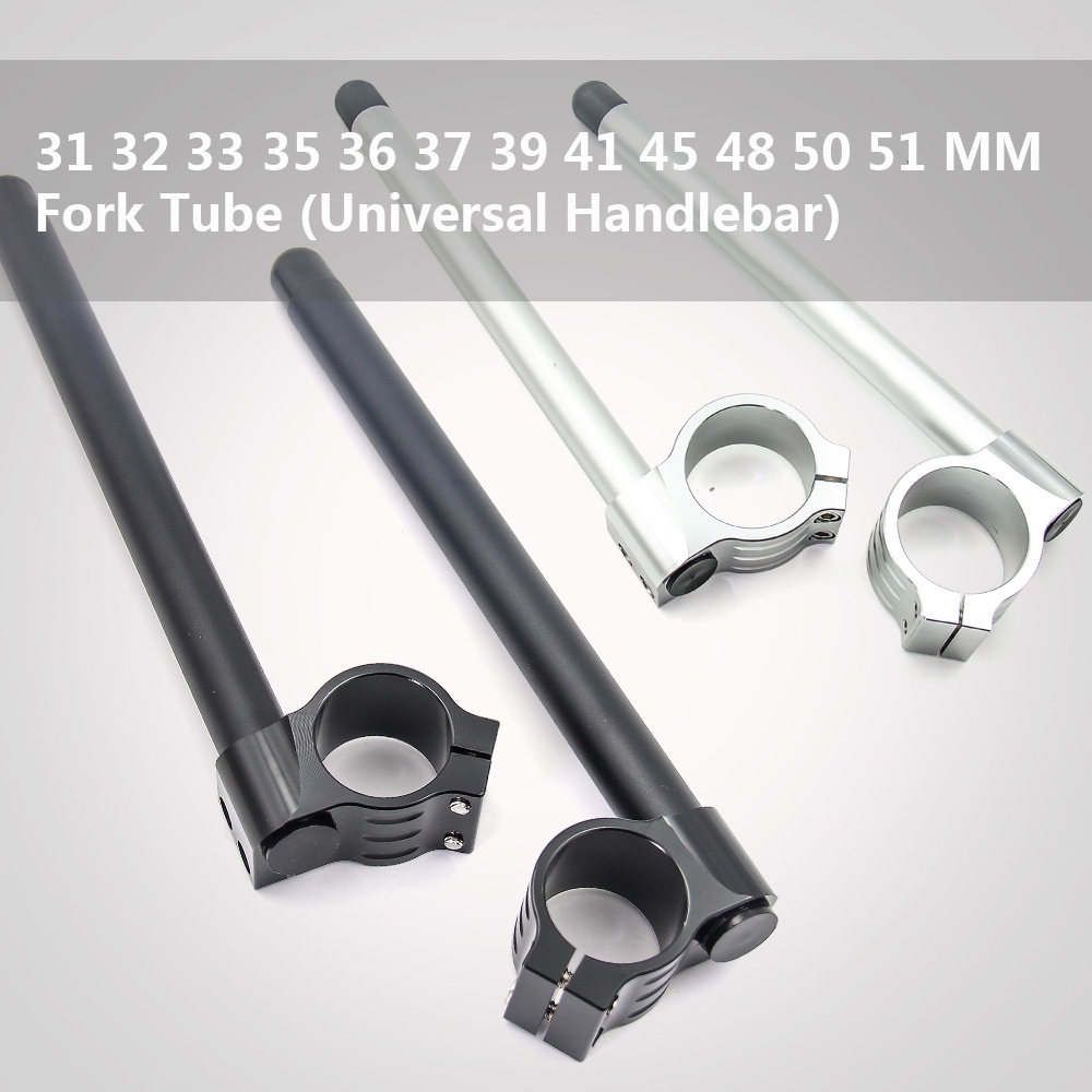รถจักรยานยนต์Handlebar RacingปรับCNC 32 33 35 36 37 39 41 45 48 50 51 MMคลิปบนส้อมHandlebars Handle Bar Cafe Racer
