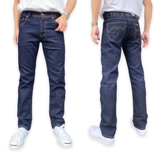 JEANSEXPRESS DarkBlue Slim กางเกงยีนส์ชายทรงสลิม สีกรมเข้ม ยีนส์ยืด เป้ากระดุม มีไซส์ใหญ่ Size 28-44 รับชำระปลายทาง