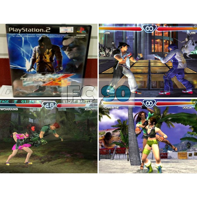 แผ่นเกมส์ TEKEN 4 [Ps2] แท้ จากญี่ปุ่น มีกล่องและคู่มือ ระบบ Playstation 2 สำหรับนักสะสมเกมเก่ายุค 90