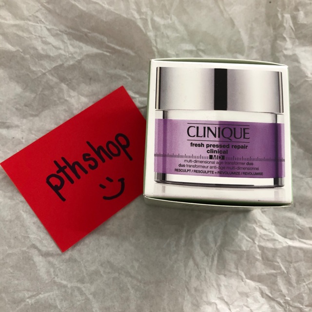 CLINIQUE ผลิตภัณฑ์บำรClinique Fresh Pressed Repair Clinical MD Multi-Dimensional Age Transformer Duo