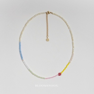 Bloomsnoon, Gerber Daisy Necklace สร้อยคอหิน (18k gold plated)