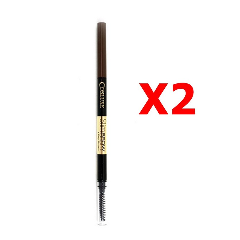 แพ็คคู่ Cosluxe SlimBrow Pencil (2ชิ้น)