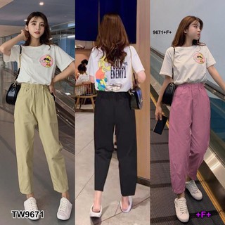 Set 2 ชิ้น เสื้อยืดลายการ์ตูน+กางเกงห้าส่วน TW9671