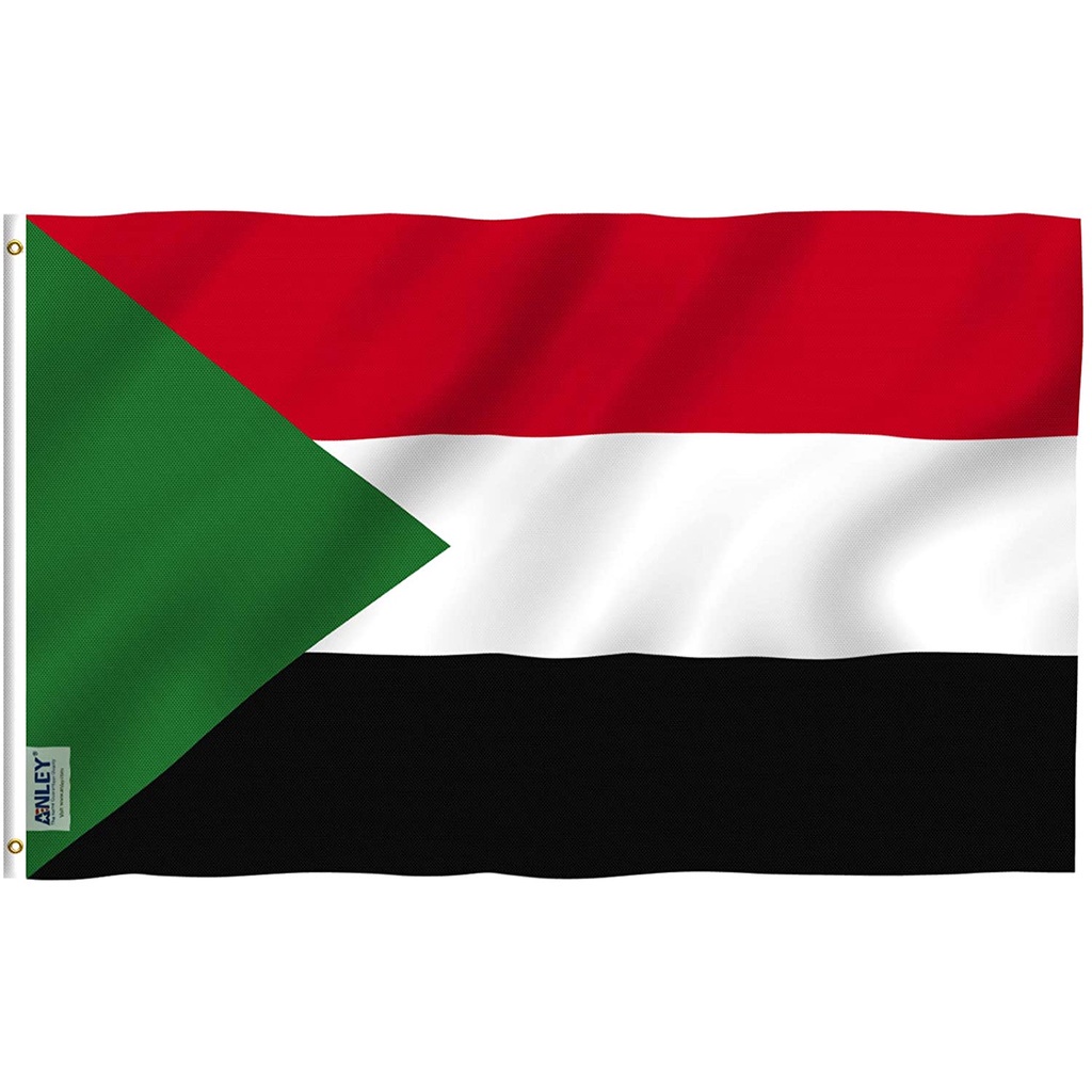 แบนเนอร์ธง Sudan ขนาด 90x150 ซม.