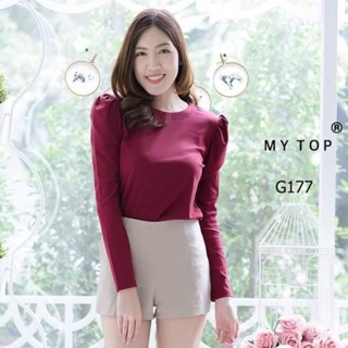 [MY TOP] G177 เสื้อแขนตุ๊กตา แขนยาว