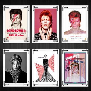 โปสเตอร์วอลเปเปอร์ พิมพ์ลาย David Bowie คุณภาพสูง สําหรับตกแต่งบ้าน คาเฟ่ บาร์