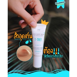 ครีมแต้มสิว ครีมละลายหัวสิวชาเขียว T-TREE ดาวเรืองสกินแคร์ DaoRuangSkincare ขนาด 15 กรัม