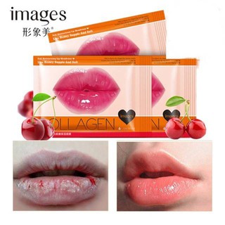 ลิปมาร์ค IMAGES Collagen BEAUTECRET แผ่นมาส์กปาก คอลลาเจน ปากอมชมพู  Soft Moisturizing Lip บำรุงริมฝีปาก ปากน่าจุ๊บส์