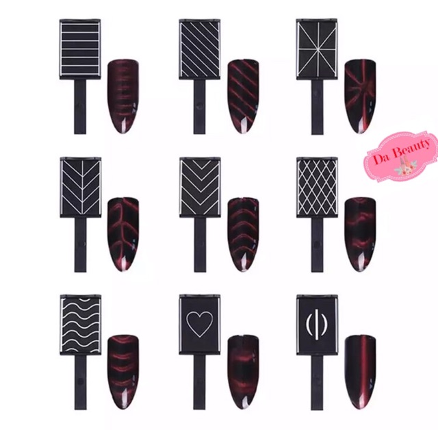 แม่เหล็กดึงสีลูกแก้ว ดูดสีเจล Cat eye การจะดึงให้ได้ตามในรูปตัวอย่างต้องขึ้นอยู่กับผู้ใช้ด้วยนะคะ